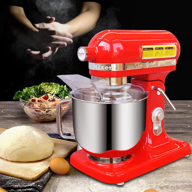 خلاط طعام كهربائي متعدد الوظائف ، 7 لتر ، مضرب بيض تجاري ، آلة خلط عجن العجين