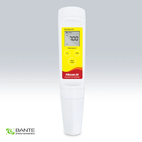 BRAND BANTE Waterproof pocket pen type pH tester meter For Conventional Liquid  2 points cal 0.00~14.00pH High Accuracy 0.05