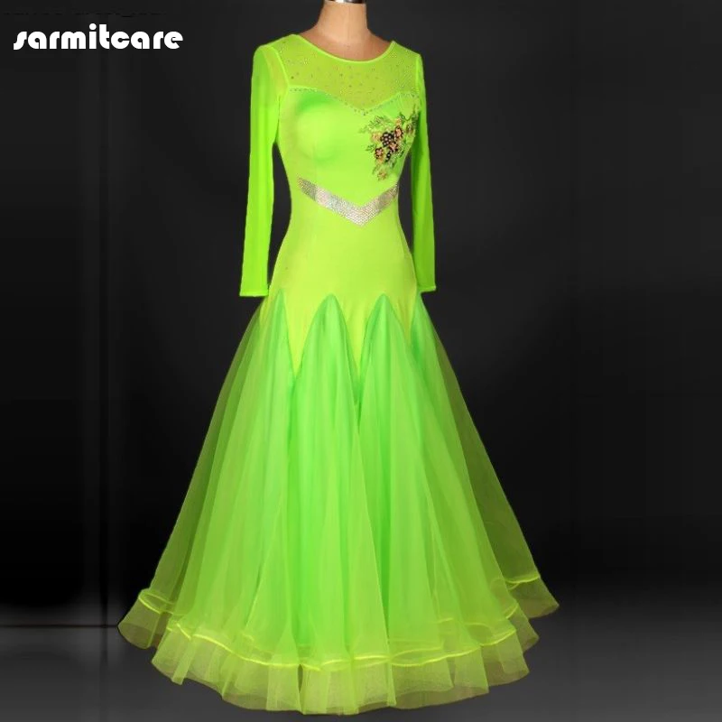 Ballroom Modern Dance Dress Aesthetic Clothes Waltz Stage Costume Competition Dresses Tango Flamenco Standard Customize