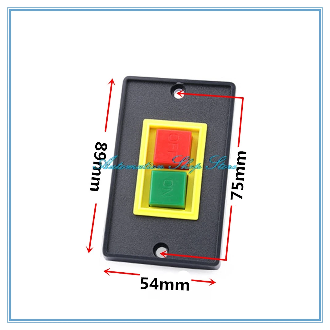 KAO-5B AC 380V 2KW I/O On Off Start Stop Push Button Switch 6 Screw Terminals QCS1