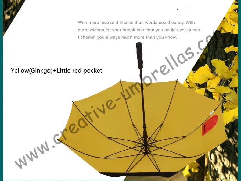 (2pcs/lot)210T pongeee visible double layers golf umbrellas.fiberglass,auto anti static,anti-thunder,inner pocket inside panel