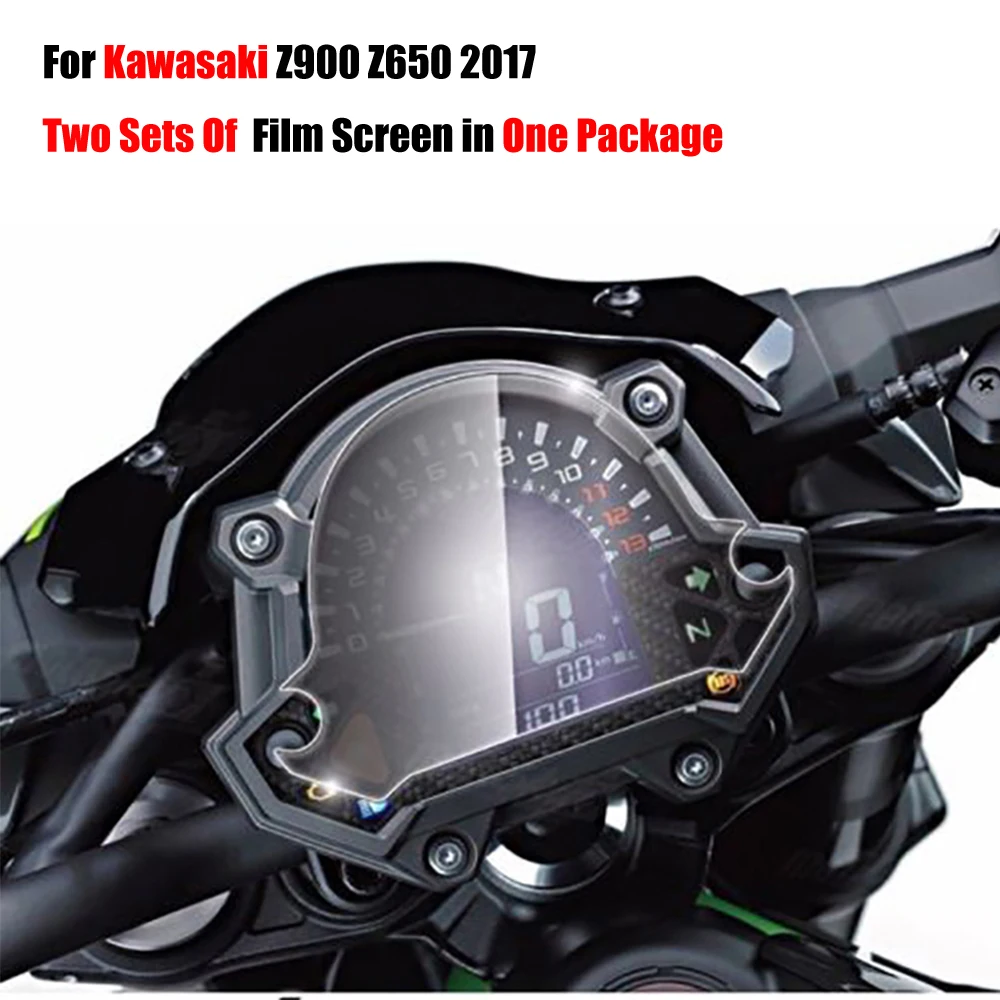 

Two Sets Film Screens In One Parcel For Kawasaki Z900 Z650 2017 Cluster Scratch Protection Speedometer Film Screen Protector