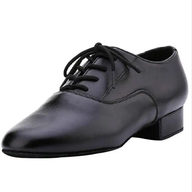 Zapatos de tacón bajo para hombre, calzado moderno para baile latino, salón, Tango, Salsa, novedad de 2017