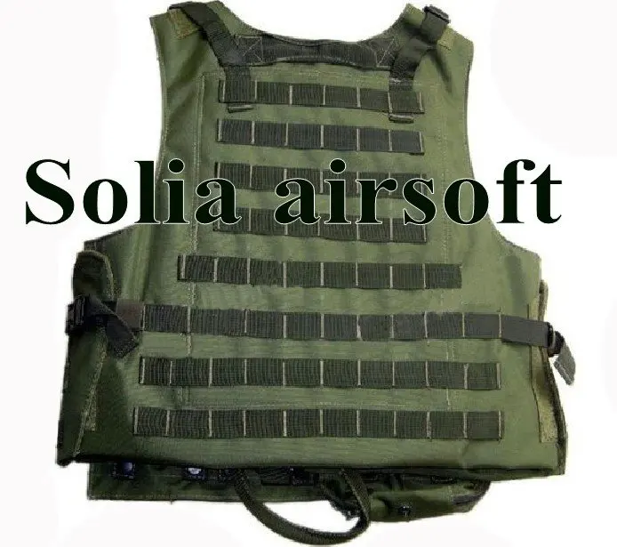 Tactical wire steel molle plate carrier hunting vest WIRE-STEEL-IN Green