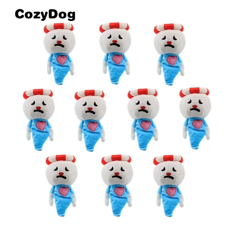 Wholesale 10 Piece Hot Sale Legendary Chalice Plush Toy Doll Game Cuphead Stuffed Toys for Children 27 cm  11 inch