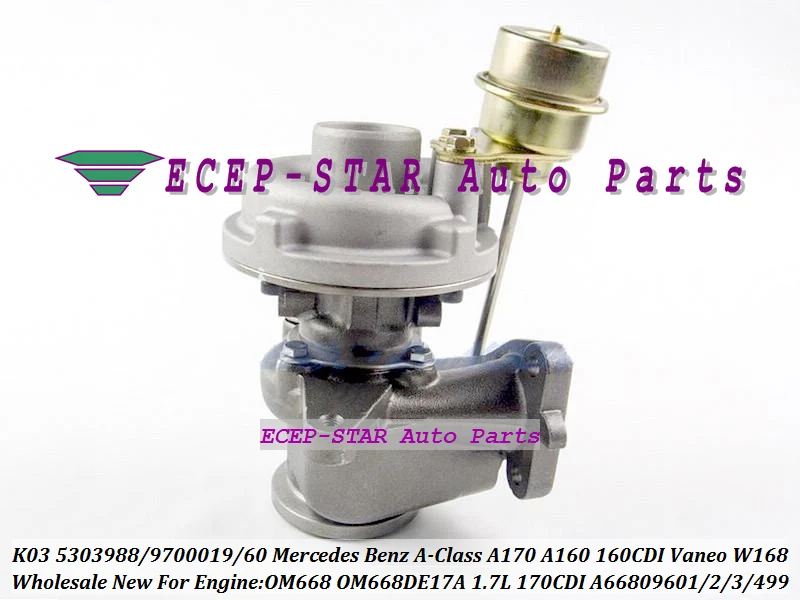 توربو K03 53039700060 53039880060   أ 6680960499 6680960499   أ 6680960299   أ 6680960199   أ 6680960399   فئة 170 160 1.7CDI OM668DE17ALA