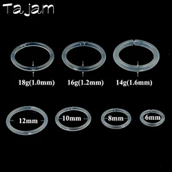 1PCS Bioplast Flexible Septum Clicker Ring Nose Ring Ear Tragus Cartilage Earring Body Piercing Jewelry