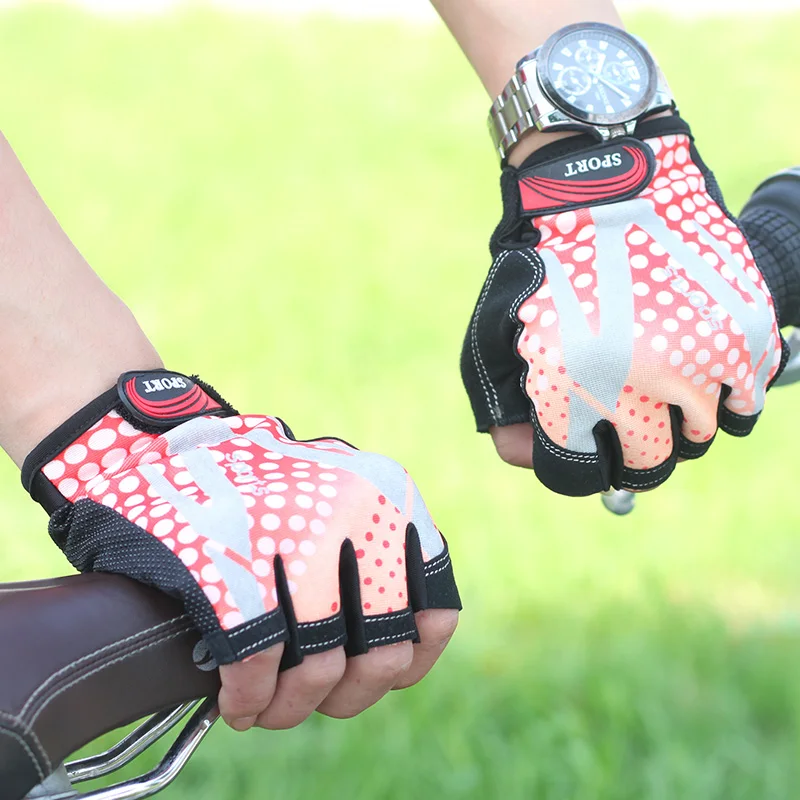 

Gloves male casual semi-finger gloves summer ride fitness comfortable thin gloves breathable