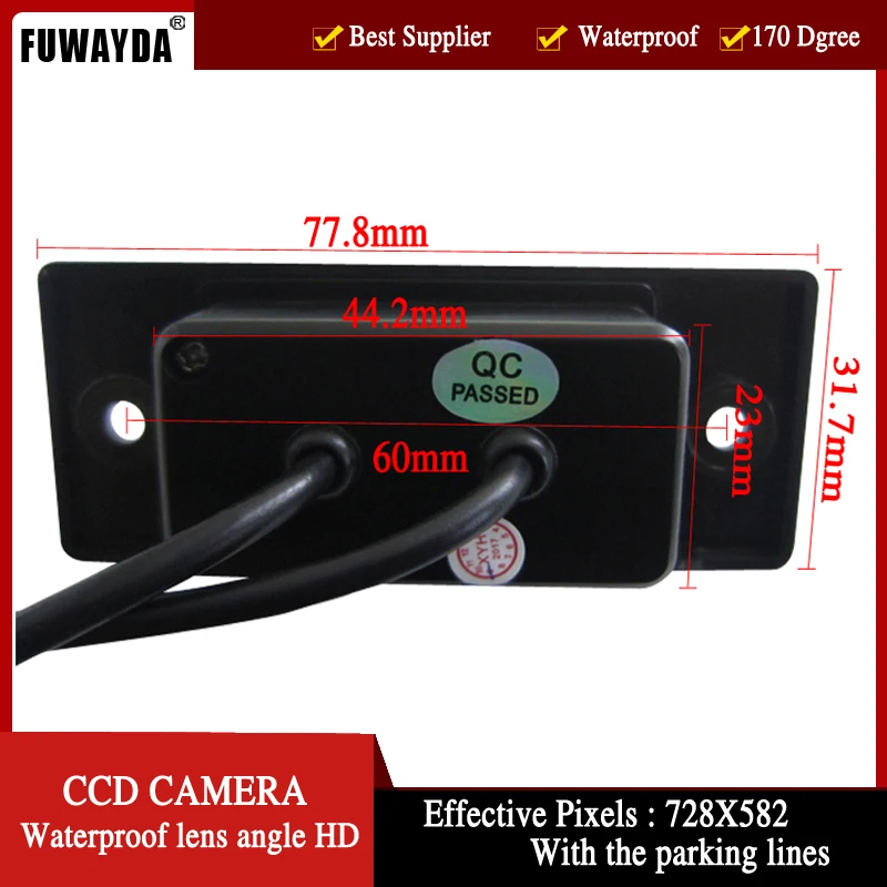 FUWAYDA Wrieless CCD HD Car Rear View Camera for PORSCHE CAYENNE VW SKODA FABIA TIGUAN TOUAREG  with 4.3 Inch foldable  Monitor