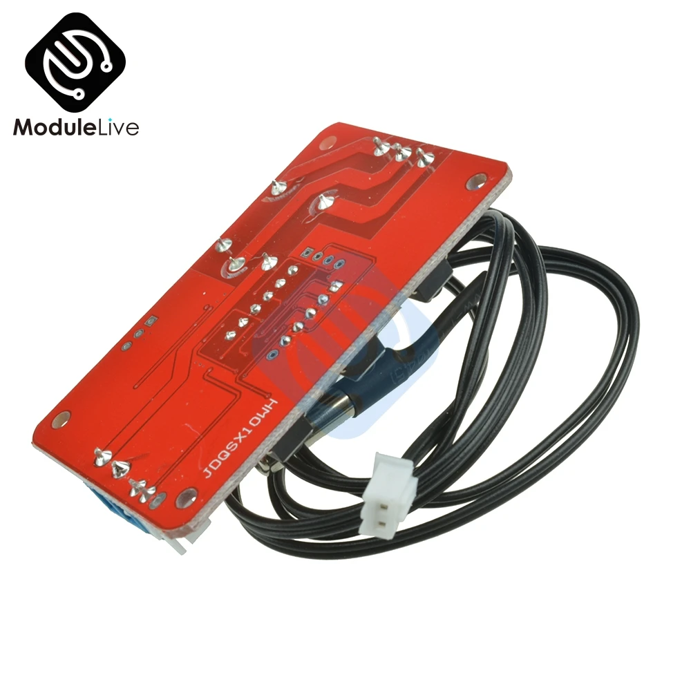 DC 12V Digital LCD Temperature Display Module Sensor Relay Switch Control Controller Heating Cooling -20-100 Centigrade