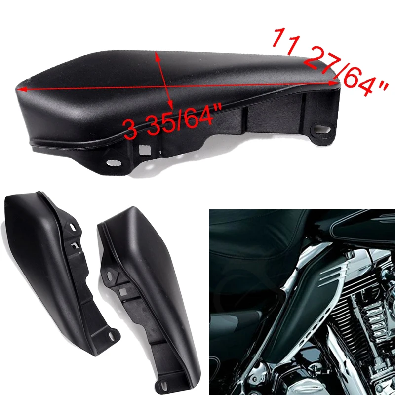 

2X Black ABS Useful Air Deflectors For Harley Touring Street Glide Motorcycle Accessories