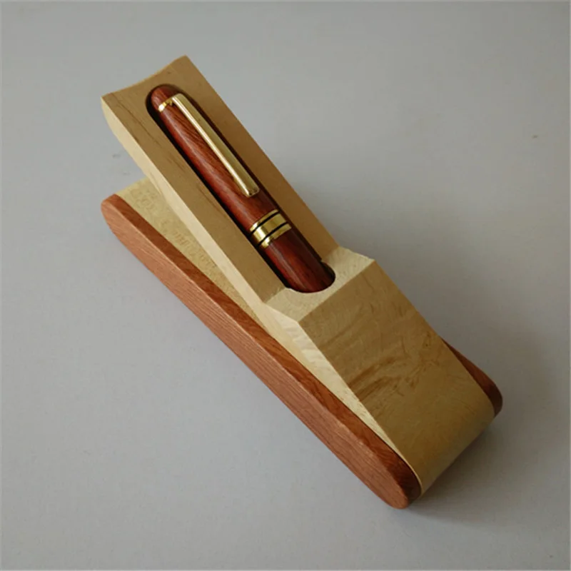 

1 set Handmade Rosewood+Maple Fountain Pen and box Copper Nib as Festival Gift for bussiness and school