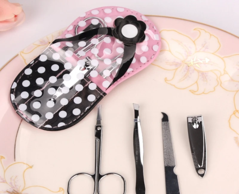 50sets/lot  Flip Flop Manicure Set Nail cutter Bridal & Wedding Shower Beauty Sets Wedding Favors Gift For Guest