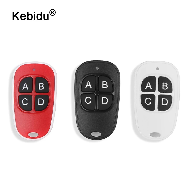 kebidu 4 colors Hot Wireless 433Mhz Remote Control Copy Code Remote 4 Channel Electric Cloning Gate Garage Door Auto Keychain