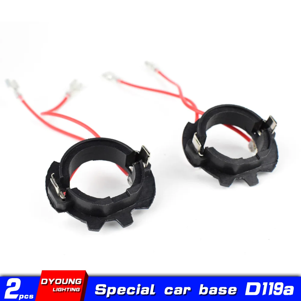 

H7 Led Adapter For Volkswagen MK5 Jetta GOLF 5 Auto Parts Base Headlight Holder With Wire 2Pcs D119A Factory Direct Selling
