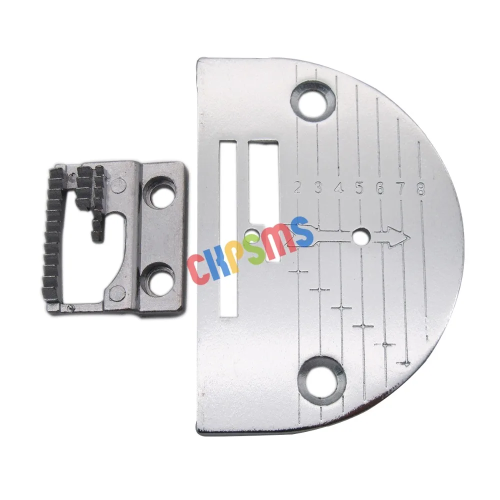 1SET #125319LG+125261 FEED DOG AND NEEDLE PLATE Compatible with SINGER 15-75,15-88, 15-90,15-91, 201