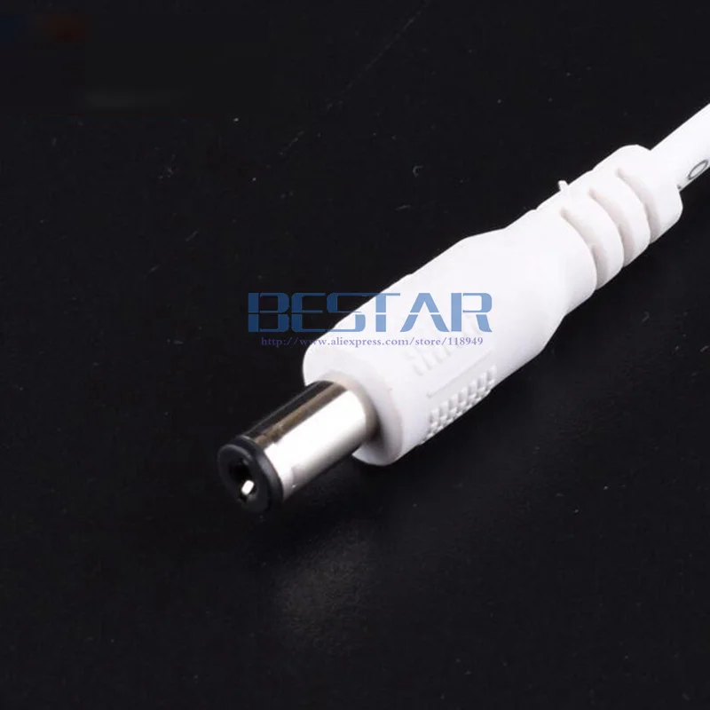 كابل تيار مستمر مزدوج 5.5 × 2.5 ، 2 أمبير ، 1 متر ، 3 أقدام ، 2 أمبير ، قابس تيار مستمر 5525 ، كابل 2 دبوس