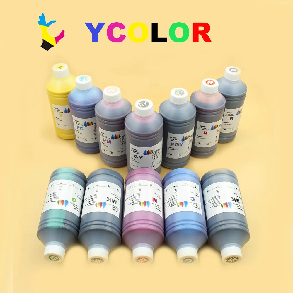 DGYCJLFP 12 bottle/set 1000ML Water based Pigment ink for Canon PFI 106 for Canon IPF 6450 6460 6400 6410 6300 6350 printer