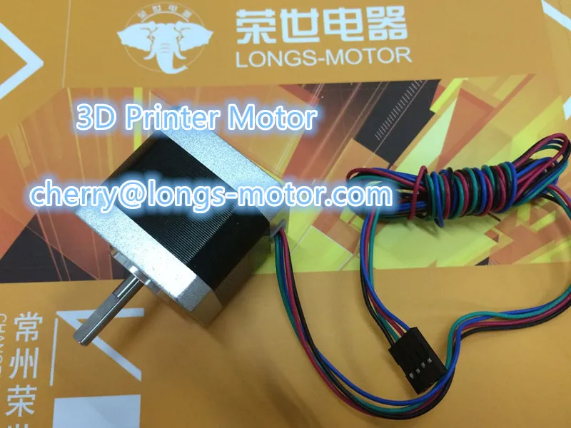 Longs Motor Nema17 D-shaft  Stepper  motor / stepping Motor  1.7A 48oz.in 4-Lead 17HS4417P1-X Reprap 3D Priner / CNC Wind