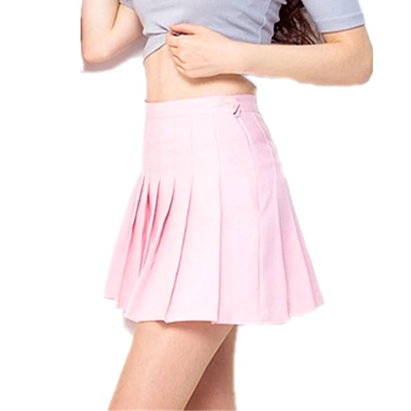 2018 cintura alta saias plissadas kawaii harajuku saias femininas meninas lolita a linha marinheiro saia tamanho grande preppy uniforme escolar