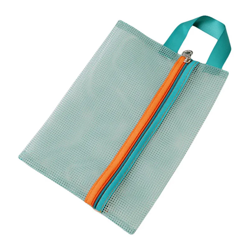 4 pz/set piccole donne maglia borsa cosmetica spazzolino da denti matita rossetto trucco organizzatore borsa trasparente pochette leggera