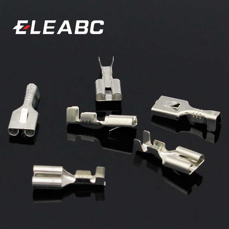 6.3mm Female Crimp terminal Connectors,Automotive Connector Spade Terminal