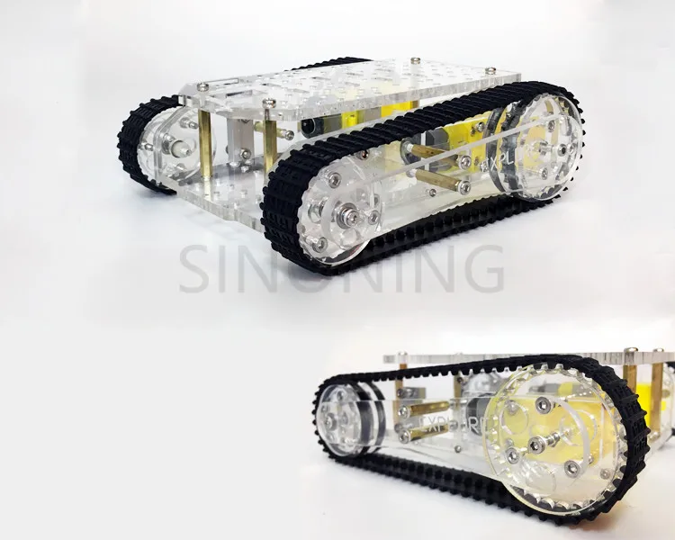 Acrylic Robot Tank chassis CNC making beautiful platform for arduino