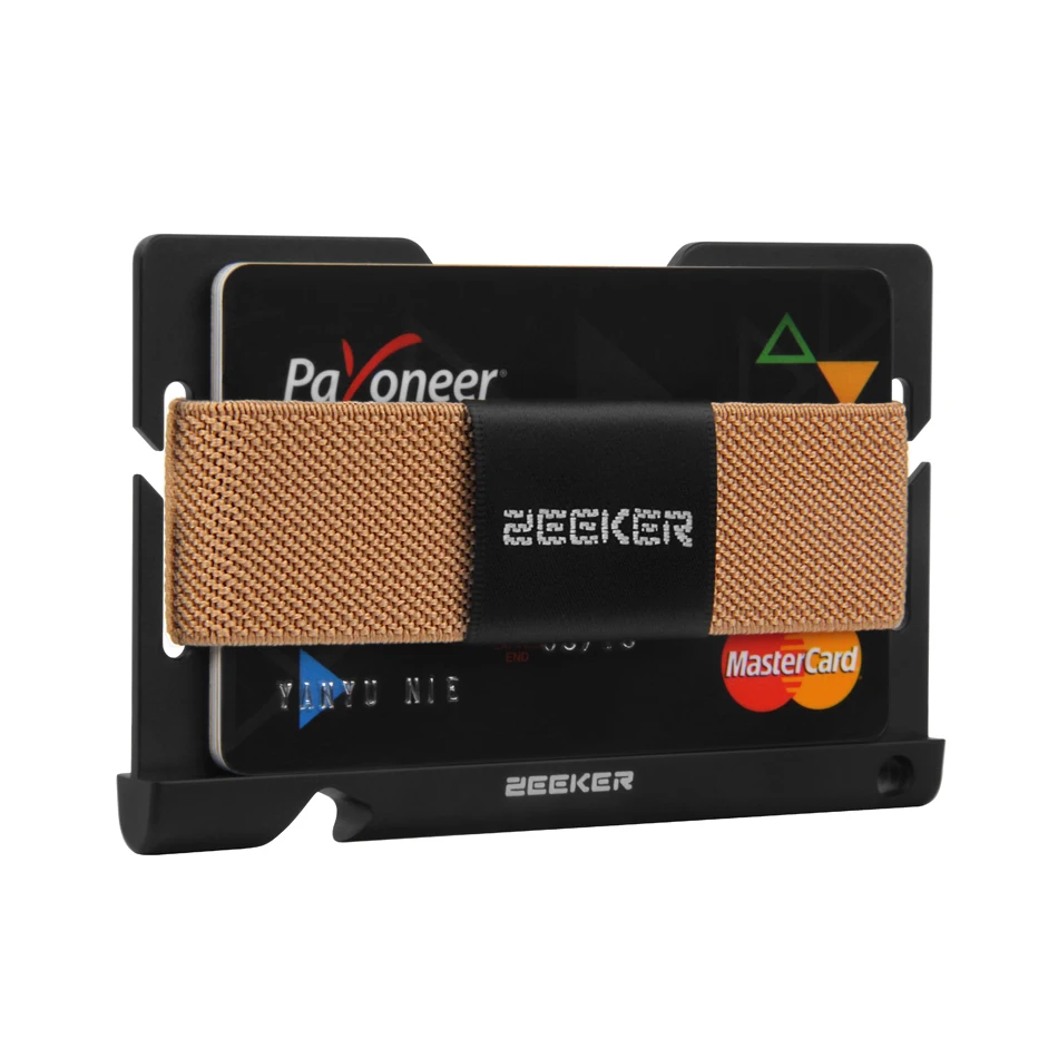 ZEEKER Brand Multi-funtion Aluminum Card Wallet Mini Thin Men Wallets Wallets