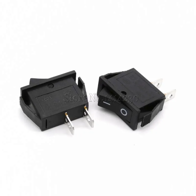 10 sztuk przełącznik kołyskowy 16A 250V 20A 125VAC 2Pin przełącznik resetowania chwilowy przełącznik wciskany KCD3 15*32mm wyłącznik zasilania