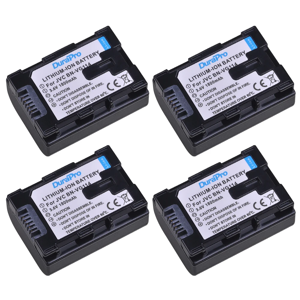 

1800mAh BN-VG114 Bateria BN VG114 Battery for JVC GZ-E10 GZ-E100 GZ-E15 GZ-E200 GZ-E208 GZ-E220 GZ-E225 BN-VG107 BN-VG109 Camera