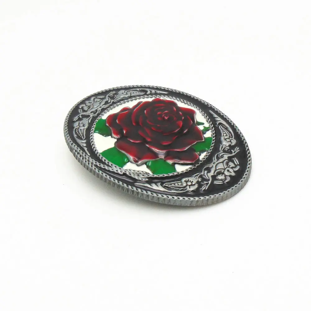 New Arrival Western Belt Buckles Metal Flower Enamel Custom Cowgirl Belt Buckle fit Belt Women Apprael Accessories Free Shipping