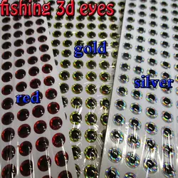 2022new fishing 3d eyes  size:3mm--12mm  each color 267pcs in total 800pcs/lot realistic artificial eyes