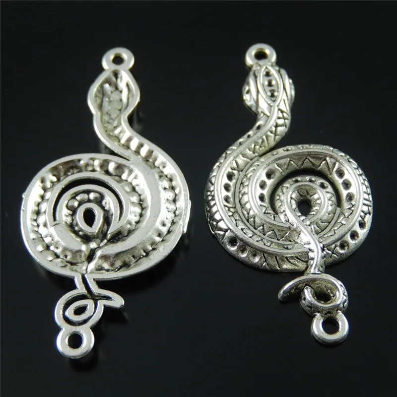 Wholesale 10pcs/lot Vintage Alloy Snake Charms Necklace Pendant Bracelet Connector Jewelry Findings  Creative AU37771