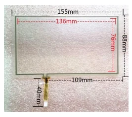 

2pcs/lot New 6.2 inch touch screen TM062RDH02 155*88