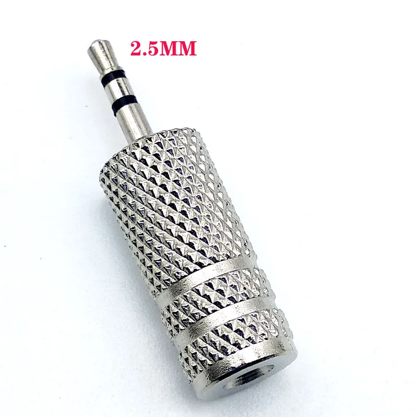 2pcs 2.5mm/3.5mm Audio Adapter for Headset Earphone 3.5mm Female to Female Jack Stereo Adapter Connector Audio Extension Cable