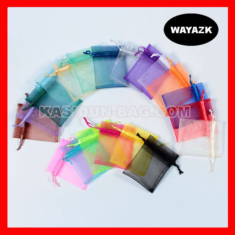 

(200pcs/lot) size 7x9cm wholesale QUALITY small organza fabric gift drawstring bag