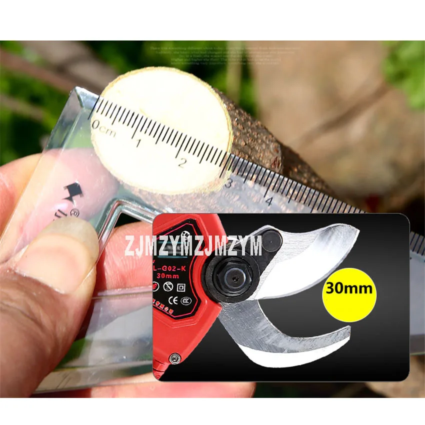 New Arrival 21V bezprzewodowy akumulator elektryczny sekator sekator drzewa owocowego 3cm gałęzie nożyczki z dwoma bateriami