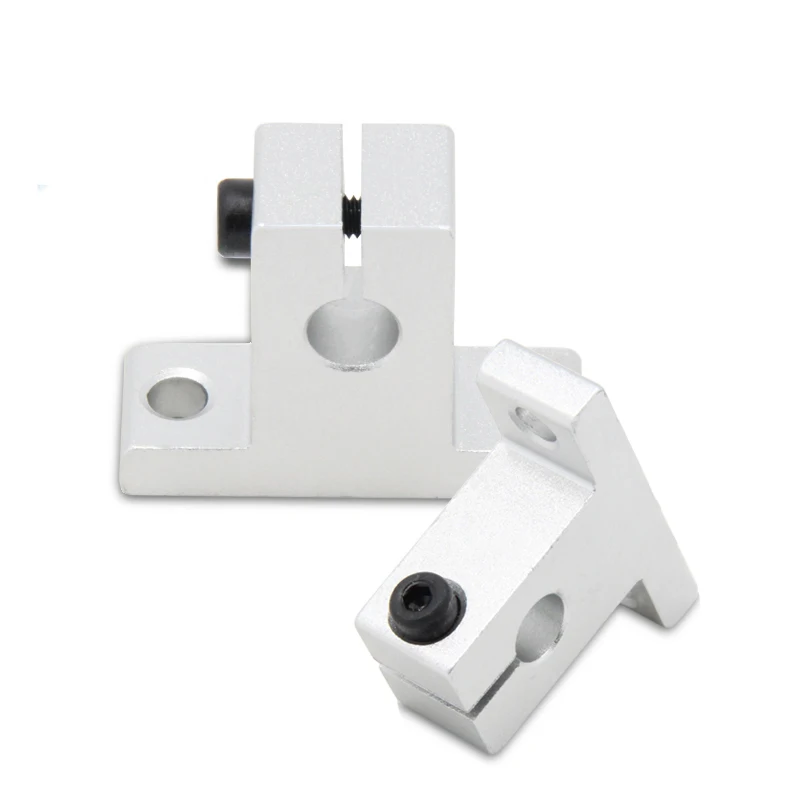 

2pcs/Lot Linear Rail Shaft Support sk8 SH8A SK10 SK12 Aluminum Block 8mm For Table 3D Printers Parts Sliding Router Bracket Part