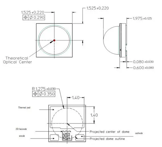 Imagem -03 - Chip de Lâmpada Led. Novo Original as Luzes Esféricas Flash Lanterna 20 Peças Lote Lxml-pwd9n Lxml-pwd9 3535 3030