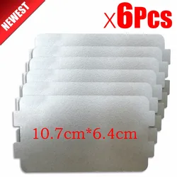 6pcs 10.7cm*6.4cm Spare parts thickening mica Plates microwave ovens sheets for Galanz Midea Panasonic LG etc. magnetron cap