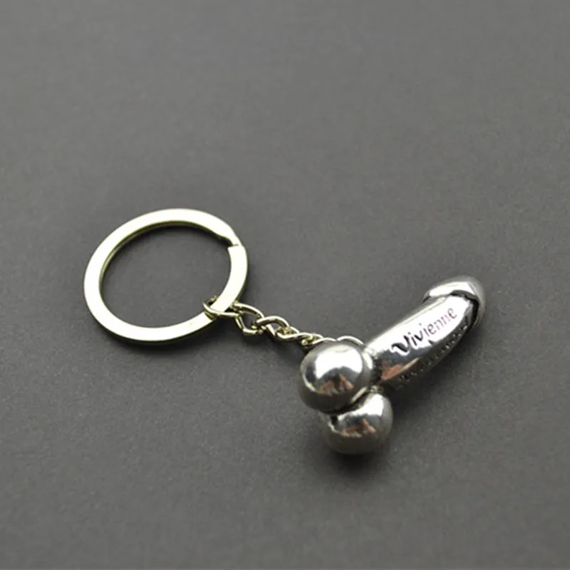 2 colour New Penis fashion alloy key chain jewelry decoration wedding couples series presents key ring