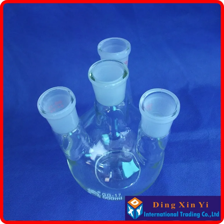 500ml 24/29 four necks round-bottom flask,short neck standard ground mouthFlask round bottom with four necks,