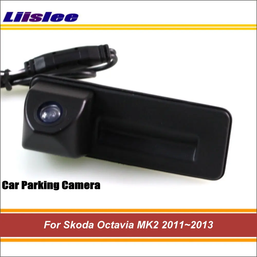 For Skoda Octavia MK2 2011 2012 2013 Auto Back Door Trunk Handle Reverse Rear Camera Integrated Car System HD CCD CAM