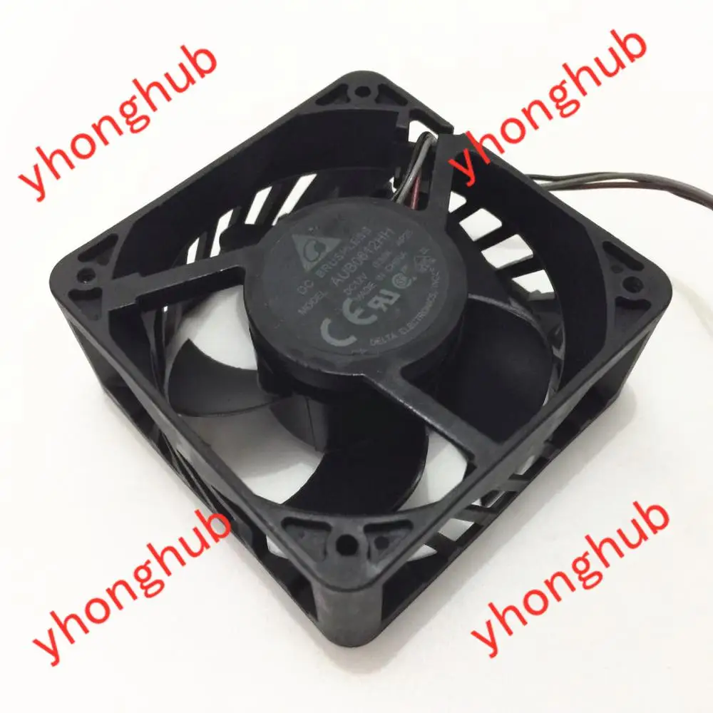 

Delta Electronics AUB0612HH AP25 DC 12V 0.36A 60x60x25mm Server Cooling Fan