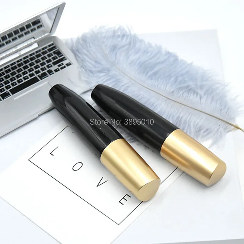 Leere mascara rohr lieferanten, kaufen leere mascara rohre, leere mascara kosmetische verpackung mit gold deckel pinsel F272