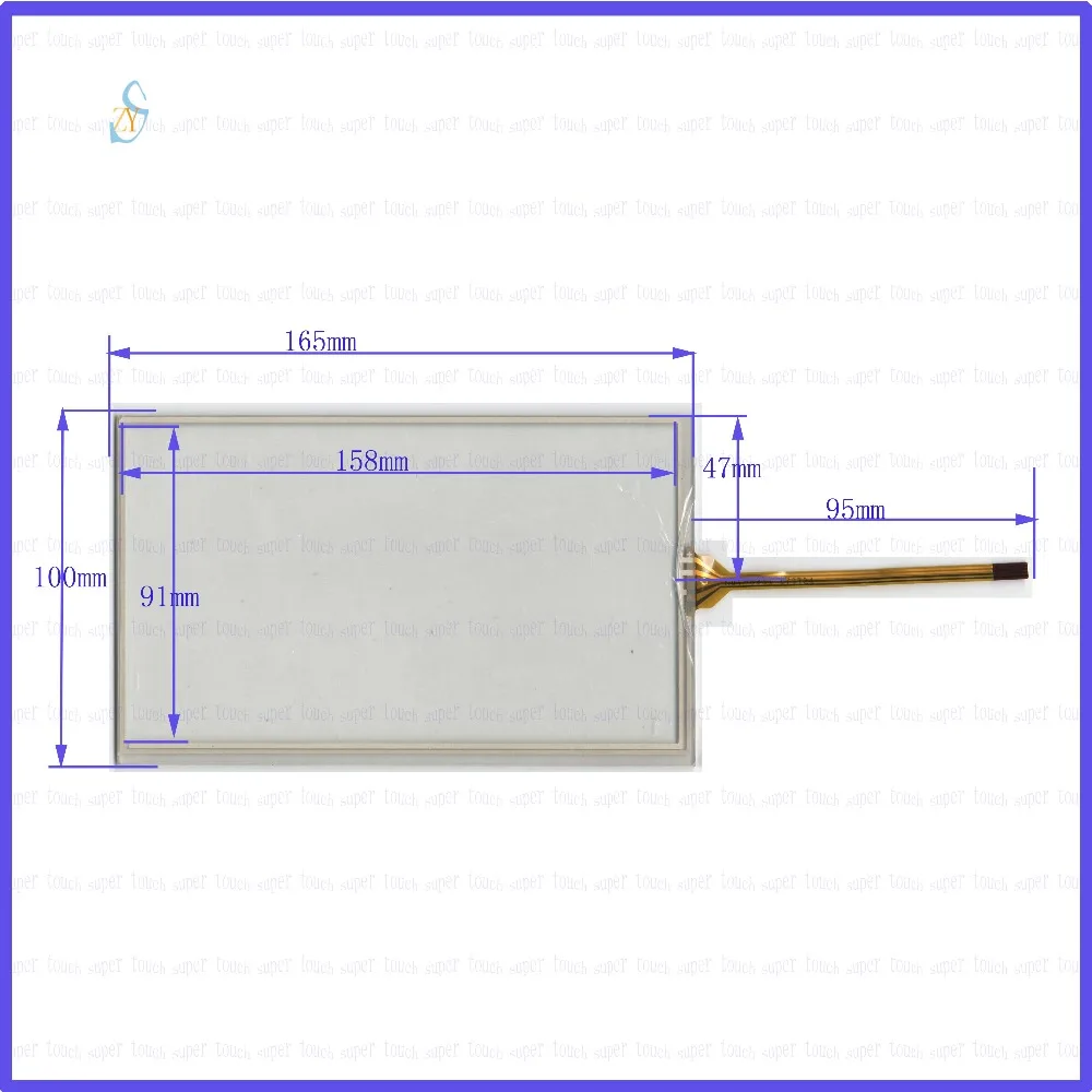 

ZhiYuSun KDT-6231 7inch 4-wire resistive touch panel for Car DVD, 165*100GPS Navigator screen glass this is compatible