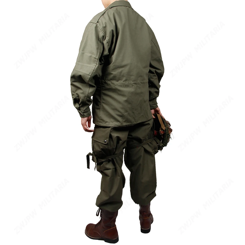 ww2 US army green outdoor M43 jacket Windbreaker uniform Pure cotton Coat and pants (no shoes,no Helmet)