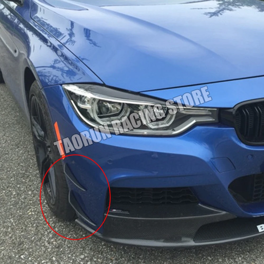 M3 M4 Carbon Fiber Front Bumper Side Canards Splitter Spoiler for BMW M2 M3 M4 M5 M6 X5M X6M ( FIT ALL M POWER CAR )