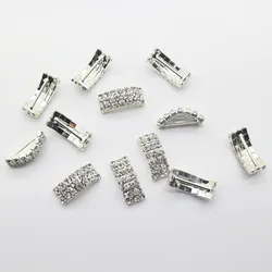 10Pcs/Set 20*9mm U Shape Rhinestone buckle Diamante Wedding Supplies Card Accessory Ribbon Decorative Deduction DIY