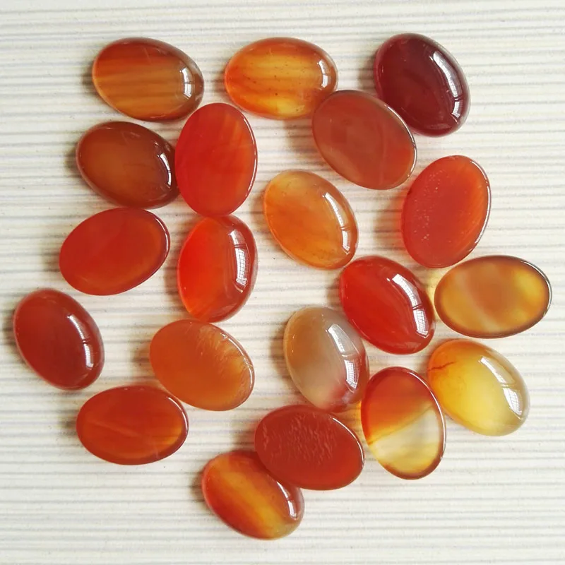 

Wholese hot selling Nature carnelian Stone beads oval CAB CABOCHON loose Beads for jewelry 13x18mm 50pcs/Lot